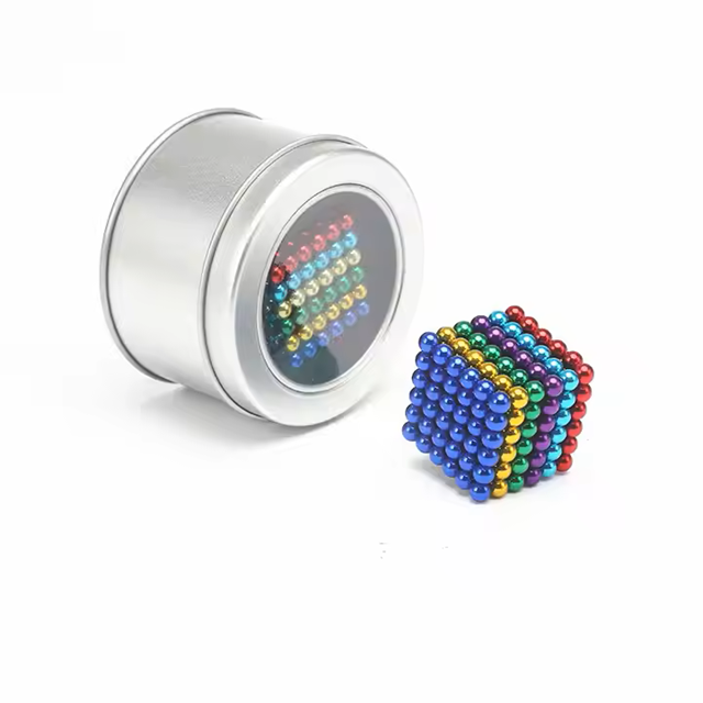 Factory Custom Magnetic Balls 3mm 4mm 5mm Bucky Ball Sets 216 Pcs Colorful Magnetic Artwork Toys Bending Welding
