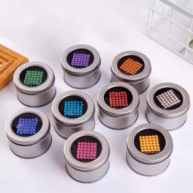 Factory Custom Magnetic Balls 3mm 4mm 5mm Bucky Ball Sets 216 Pcs Colorful Magnetic Artwork Toys Bending Welding