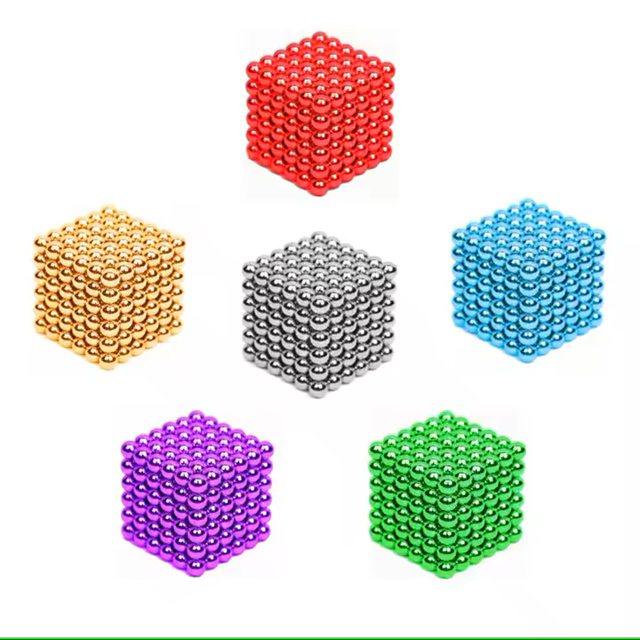 Factory Custom Magnetic Balls 3mm 4mm 5mm Bucky Ball Sets 216 Pcs Colorful Magnetic Artwork Toys Bending Welding